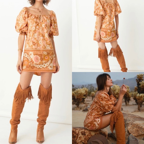 NWT Spell &the Gypsy Collective Anne Tunic Dress S - Picture 5 of 9